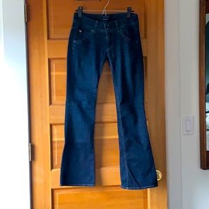 Size 25 Hudson jeans. Dark blue.